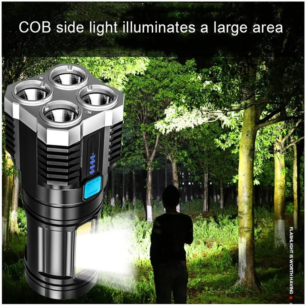 Led Mini Diving Rechargeable High Lumens Torch Long Range