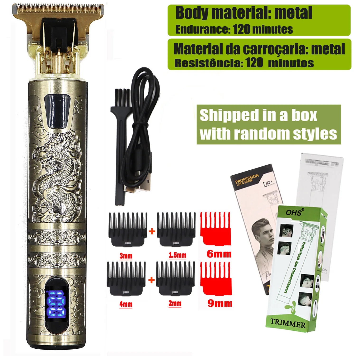 T9 Hair Clipper Repair Beard Shaving Body Hair Electric Machine