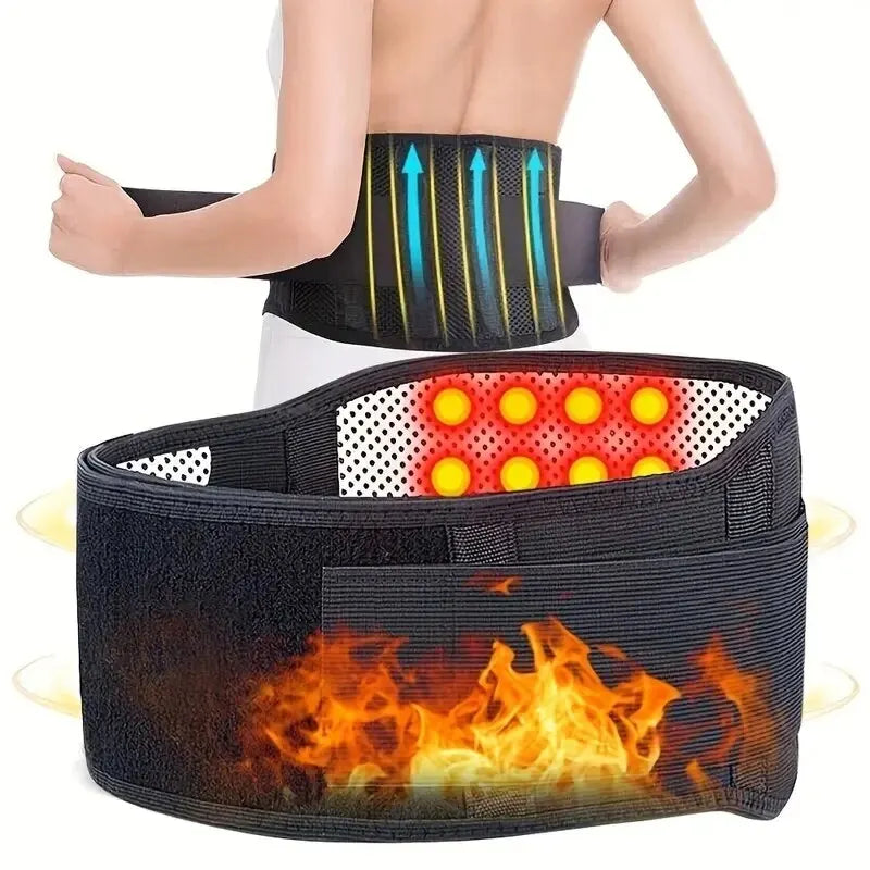 1pc Adjustable Self-heating Magnetic Therapy Back And Waist Support Belt