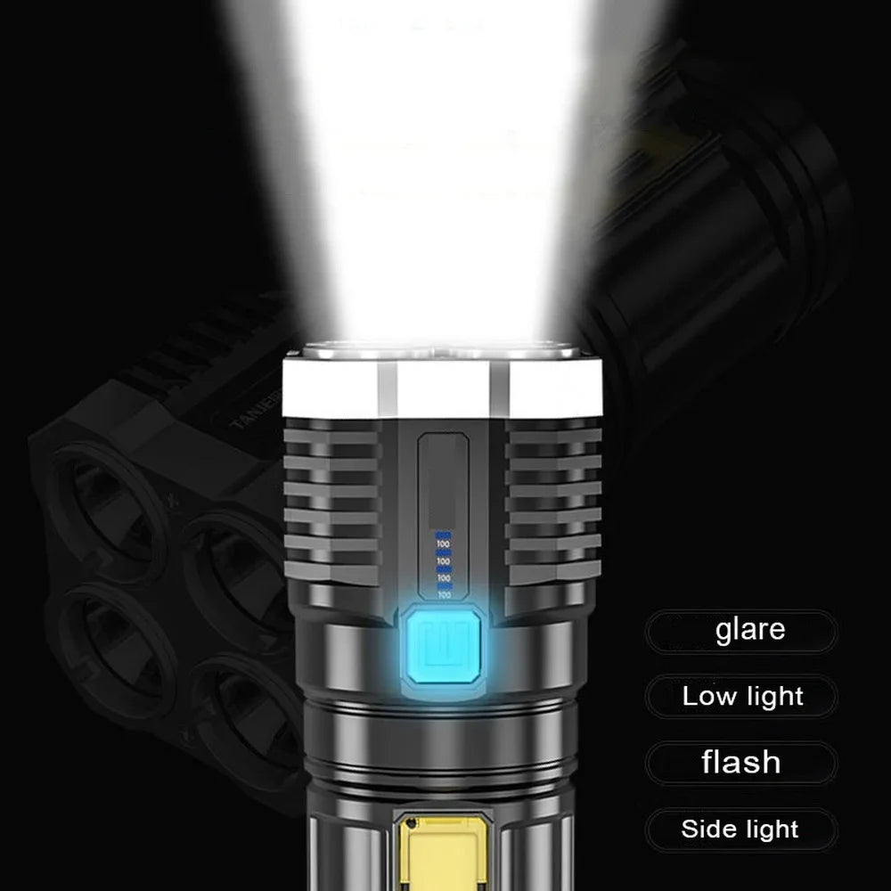 Led Mini Diving Rechargeable High Lumens Torch Long Range