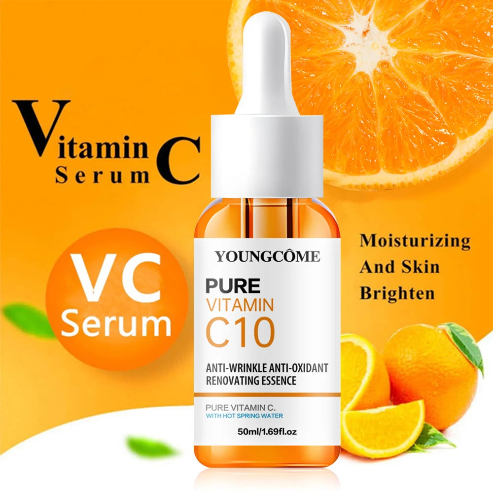 Vitamin C Facial Essence Hyaluronic Acid Dark Skin Brighten Serum
