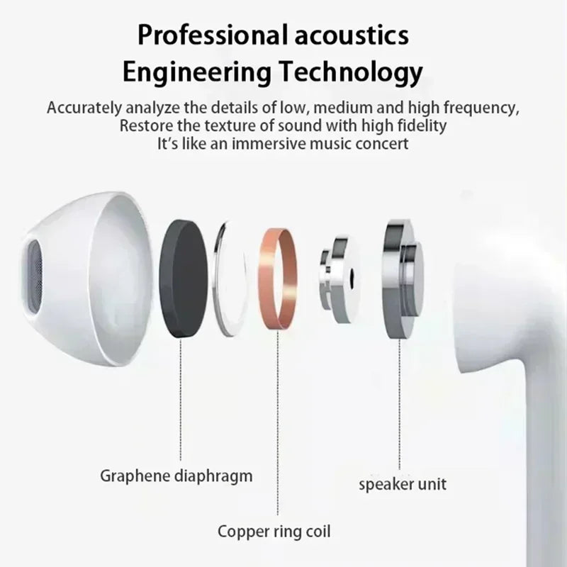 NEW Pro 6 TWS Wireless Headphones with Mic Fone Bluetooth Earphones