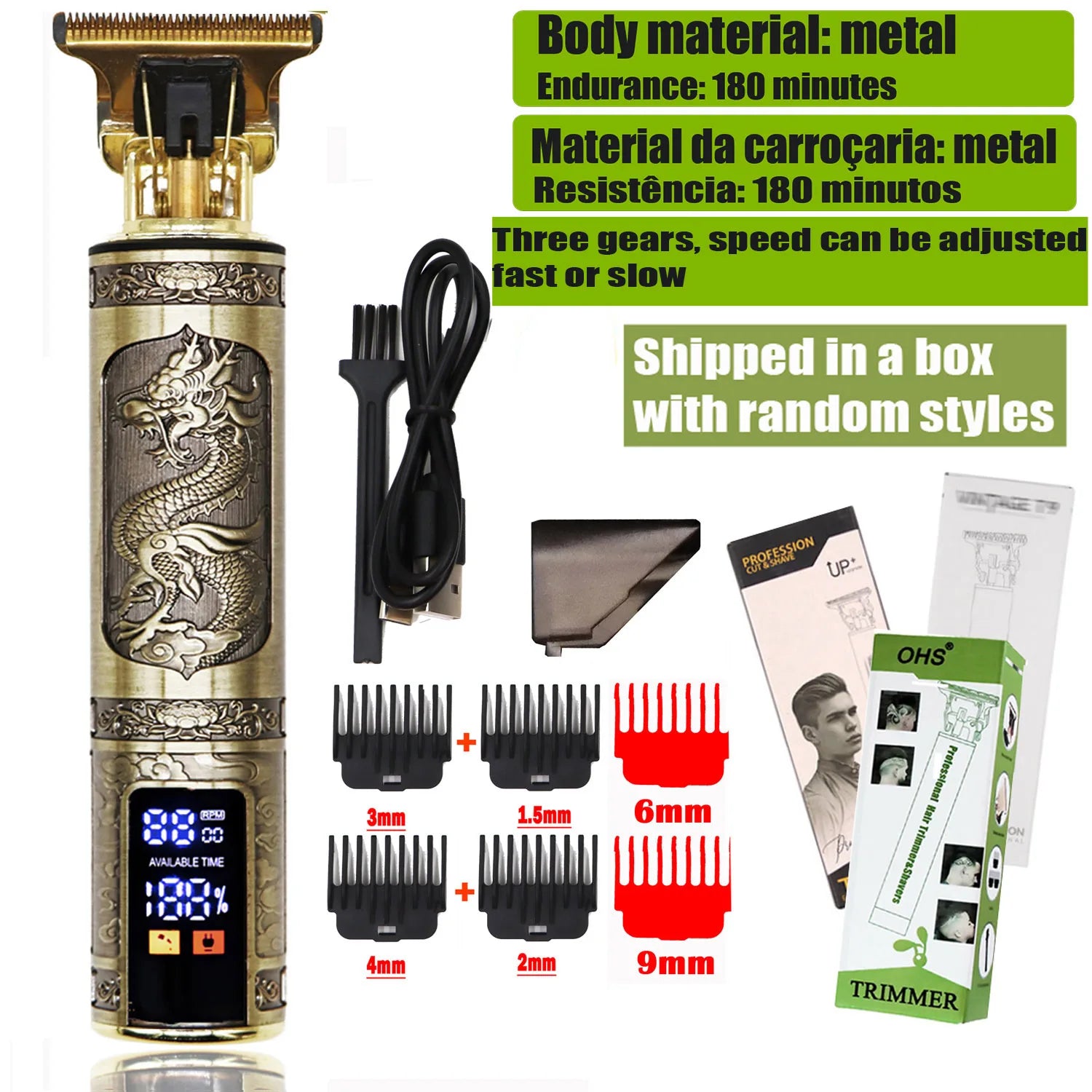 T9 Hair Clipper Repair Beard Shaving Body Hair Electric Machine