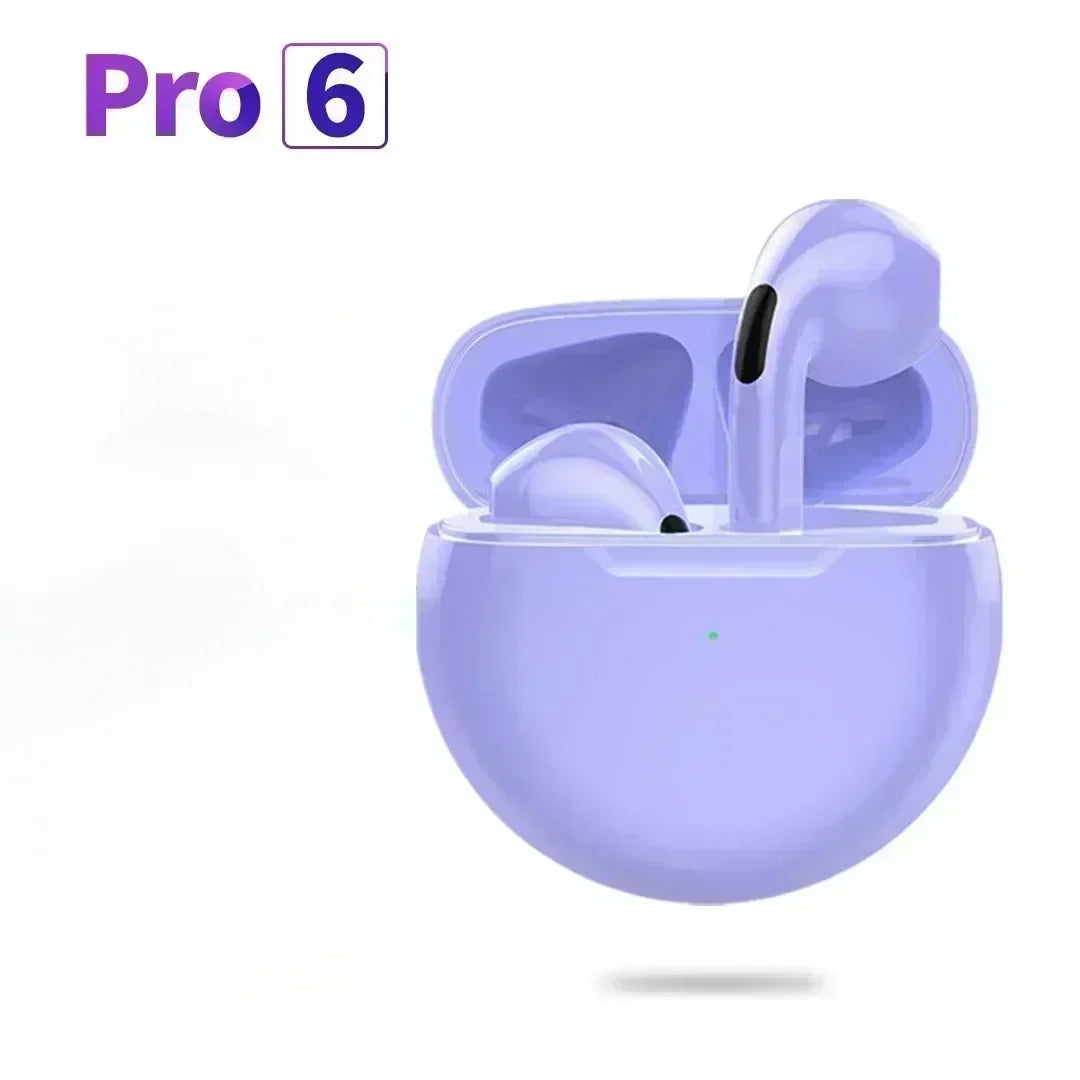 NEW Pro 6 TWS Wireless Headphones with Mic Fone Bluetooth Earphones